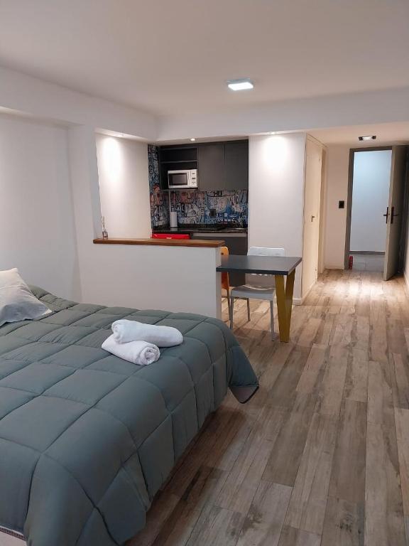 Postel nebo postele na pokoji v ubytování Departamento 3 Paris - Edificio VILAUT by INMOVE Temporarios