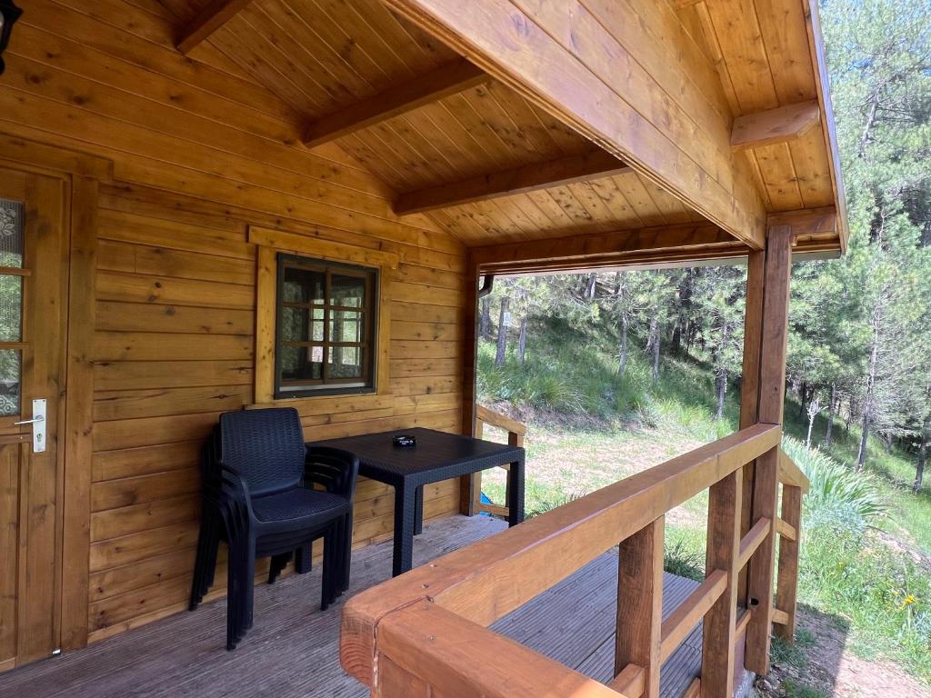 Balkón alebo terasa v ubytovaní Cabaña Garrote Gordo