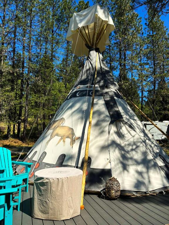 Fotografie z fotogalerie ubytování Buck And Does Tipi - 20' - Sleeps Up To 4 v destinaci O'Brien