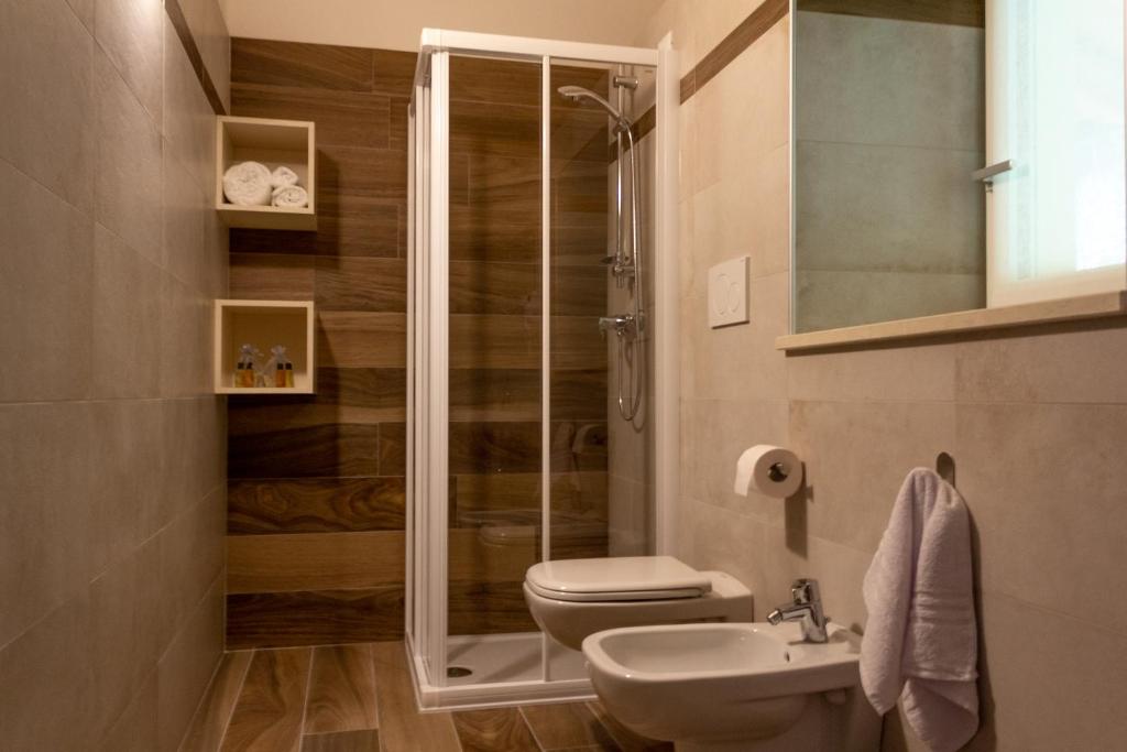Koupelna v ubytování Agritur Maso Valli