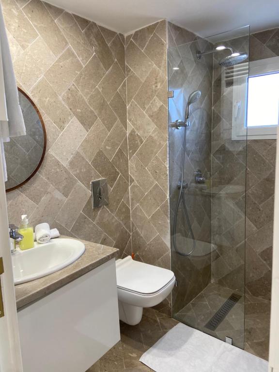 Koupelna v ubytování Villa a la montagne Hammamet
