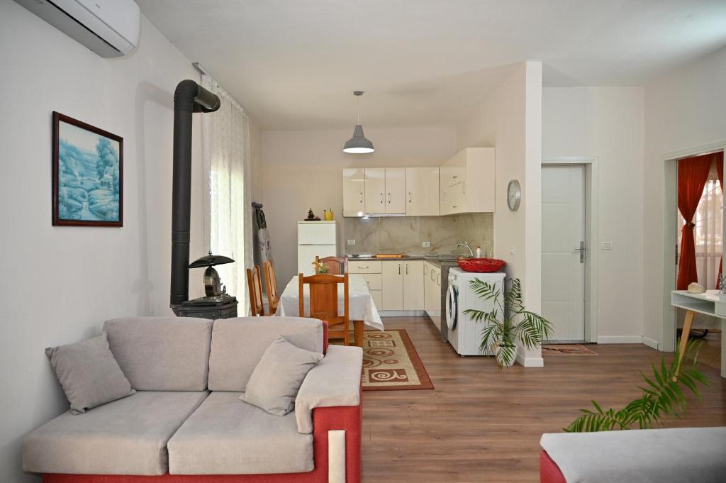 Η κουζίνα ή μικρή κουζίνα στο Vila Kulla Apartment