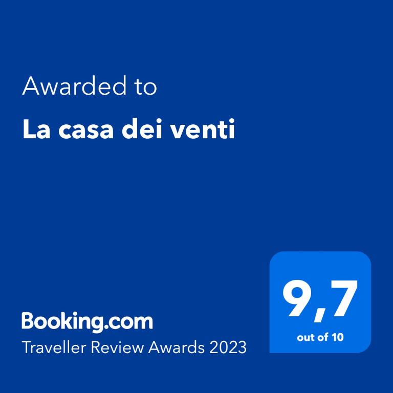 La casa dei venti tanúsítványa, márkajelzése vagy díja