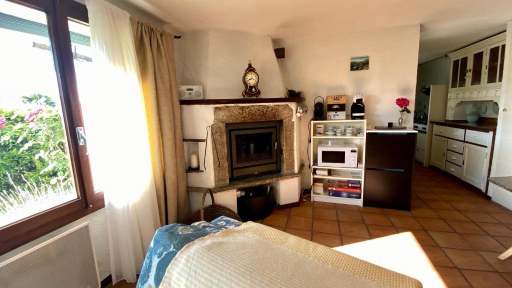 Kuchyň nebo kuchyňský kout v ubytování Beautiful small apartment with Lago Maggiore view