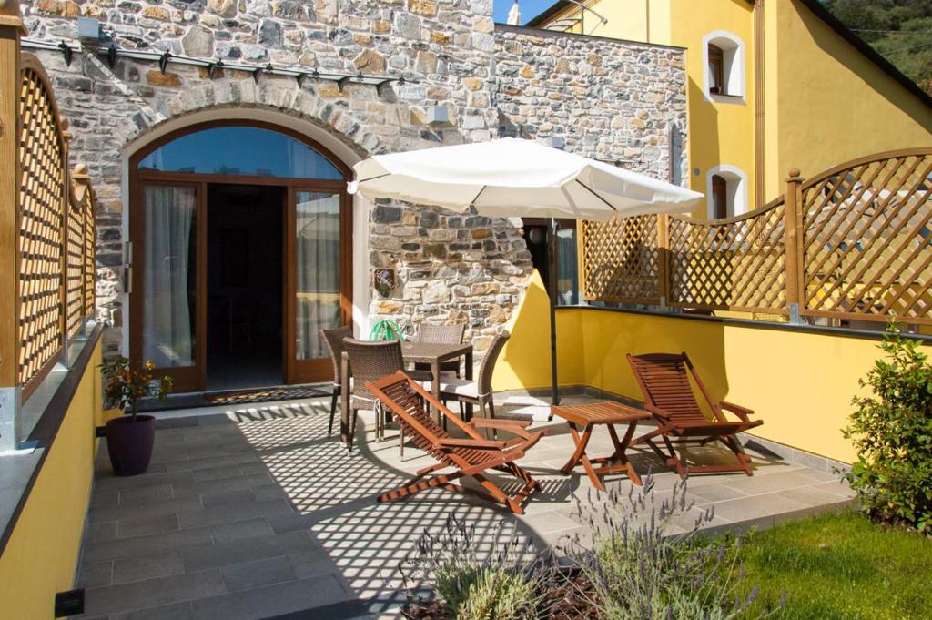 Patio nebo venkovní prostory v ubytování Appartamenti Antico Frantoio Doria