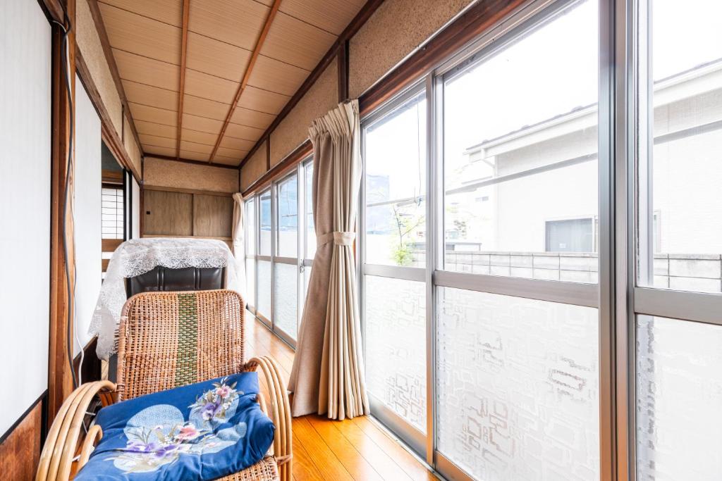 Posezení v ubytování Hostel みんか松本