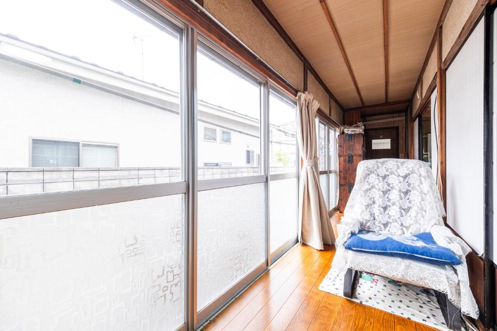 Posezení v ubytování Hostel みんか松本