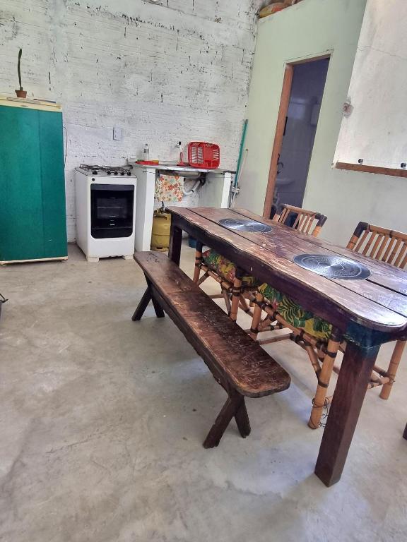Kuchyň nebo kuchyňský kout v ubytování Jurema Camping