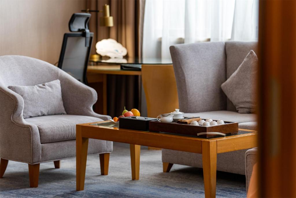 Posezení v ubytování FLIPORT Hotel Xiamen Software Park