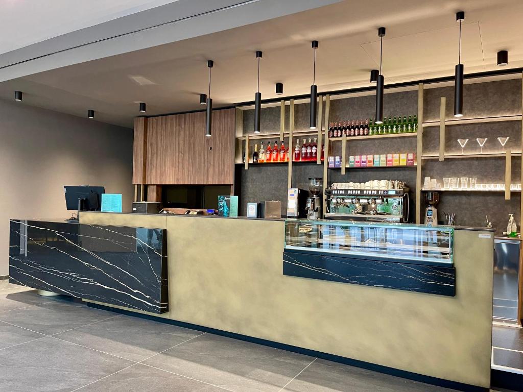 Lounge nebo bar v ubytování Hotel Miramare Chioggia Sottomarina
