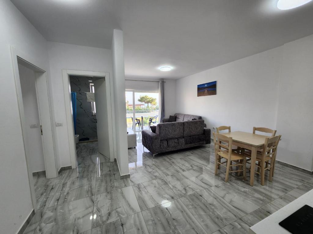 Posezení v ubytování Anchor Apartments