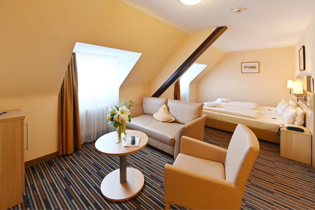 Posezení v ubytování Kurpark-Hotel