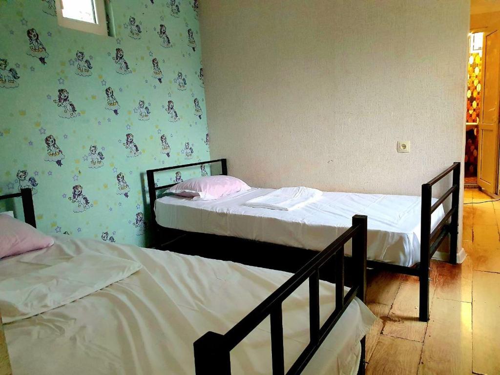 Postel nebo postele na pokoji v ubytování Good night