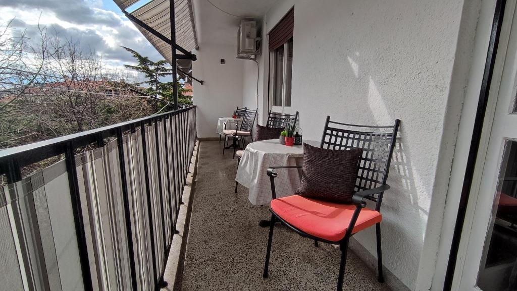 Balkón alebo terasa v ubytovaní Deluxe Apartman Pervan