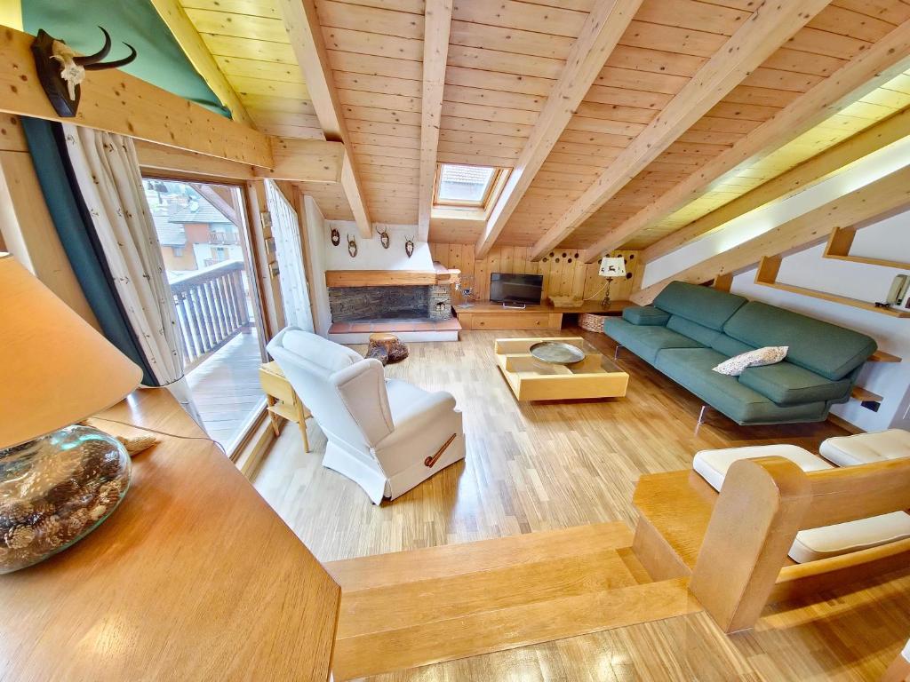 Posezení v ubytování Chalet Stella by AMA Val di Fassa