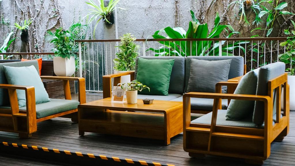 Posezení v ubytování J4 Hotels Legian
