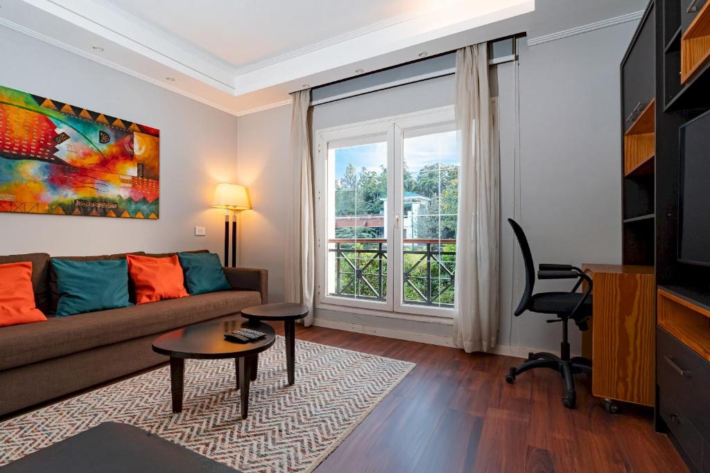 Posezení v ubytování VESTA - New Cairo Residence