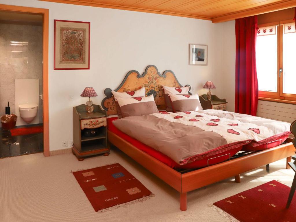 Postel nebo postele na pokoji v ubytování Apartment Marie-Soleil Sud by Interhome
