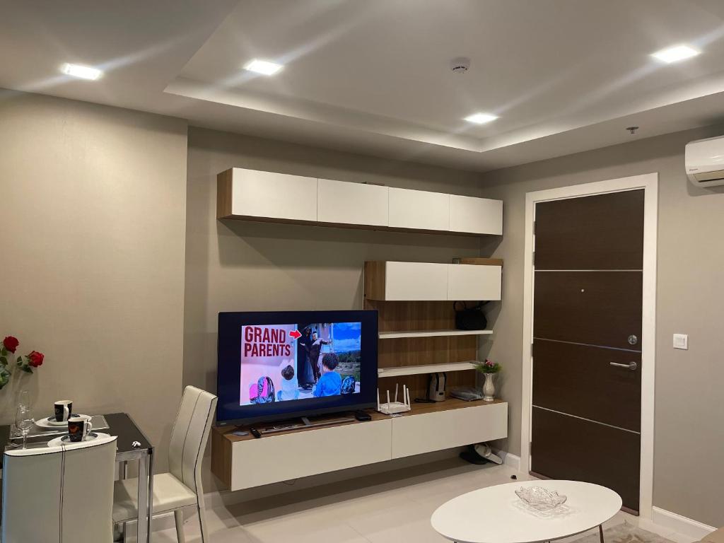 TV a/nebo společenská místnost v ubytování Gc rooms