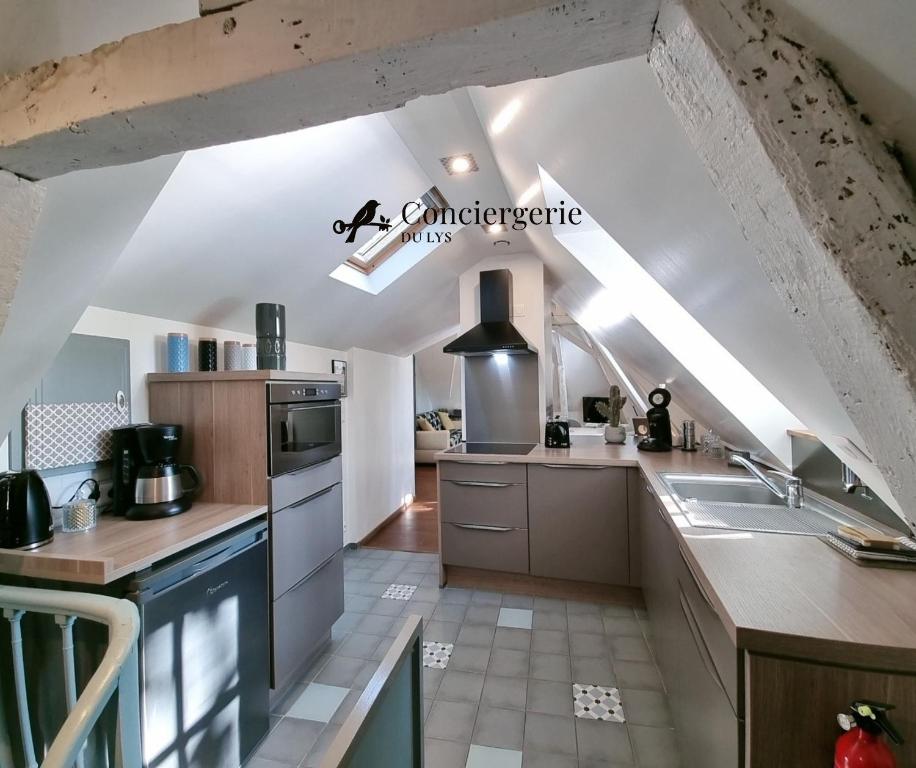 A cozinha ou cozinha compacta de Les Apparts 75 & 80
