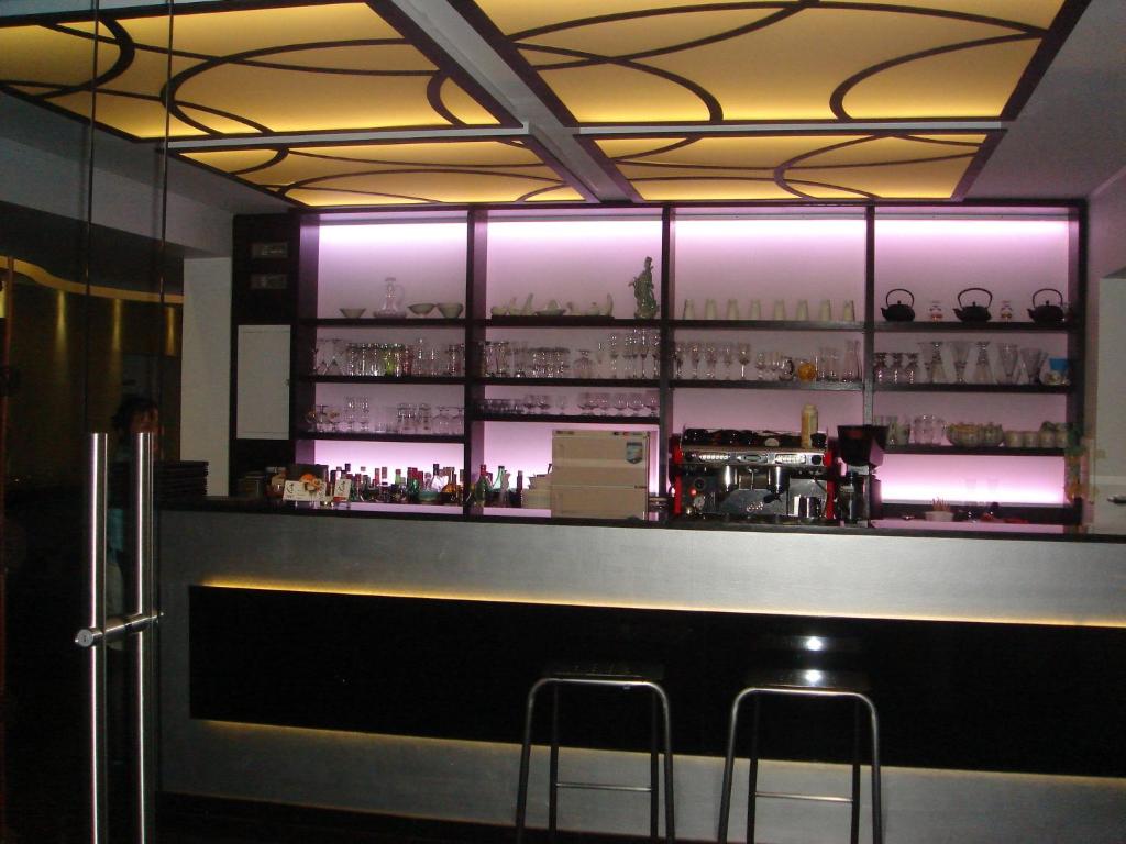 Lounge nebo bar v ubytování Hotel Restaurant Dao