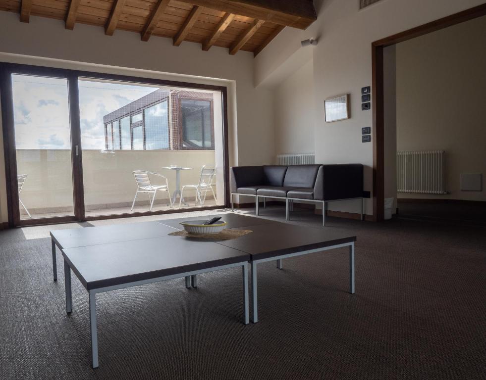 Posezení v ubytování Domus Laetitiae Assisi