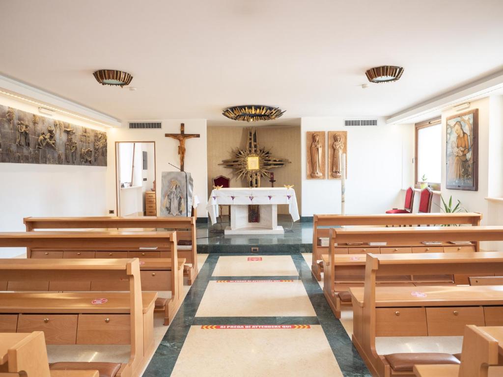 Posezení v ubytování Domus Laetitiae Assisi