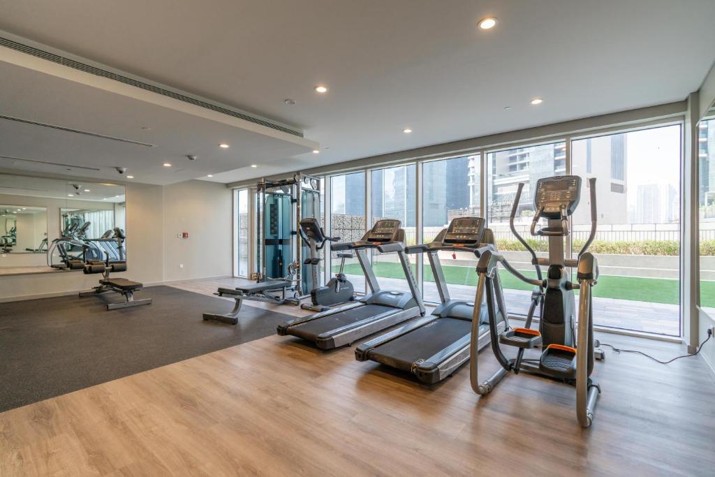 Fitness centrum a/nebo fitness zařízení v ubytování Relaxing 2BR at Vera Residences