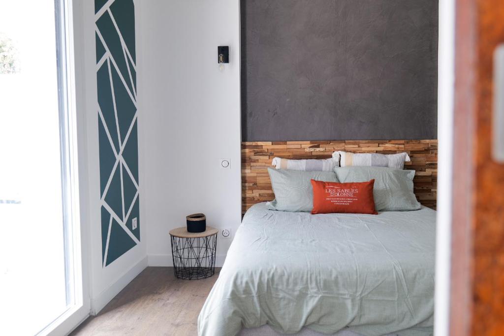 Posteľ alebo postele v izbe v ubytovaní Superbe maison de vacances entre plage et marais - 7 pers