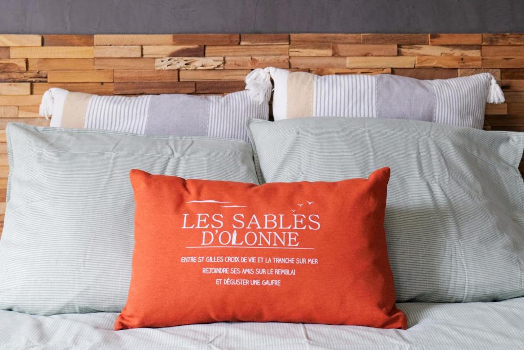Posteľ alebo postele v izbe v ubytovaní Superbe maison de vacances entre plage et marais - 7 pers