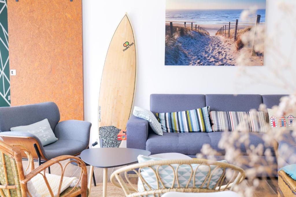 Posedenie v ubytovaní Superbe maison de vacances entre plage et marais - 7 pers