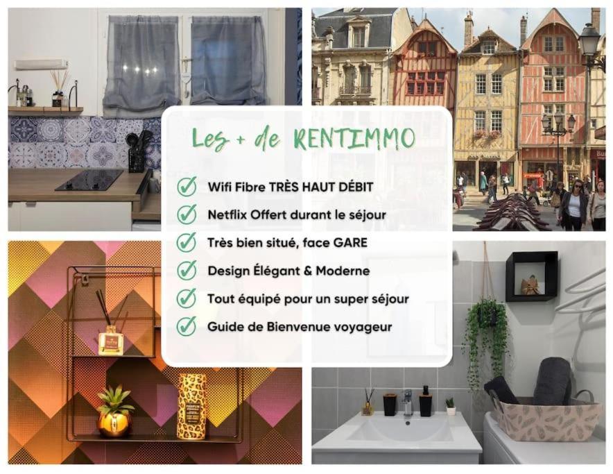 Gambar di galeri bagi LA HALTE TROYENNE - Gare - Parking - Confort & Cosy - RENT IMMO di Sainte-Savine