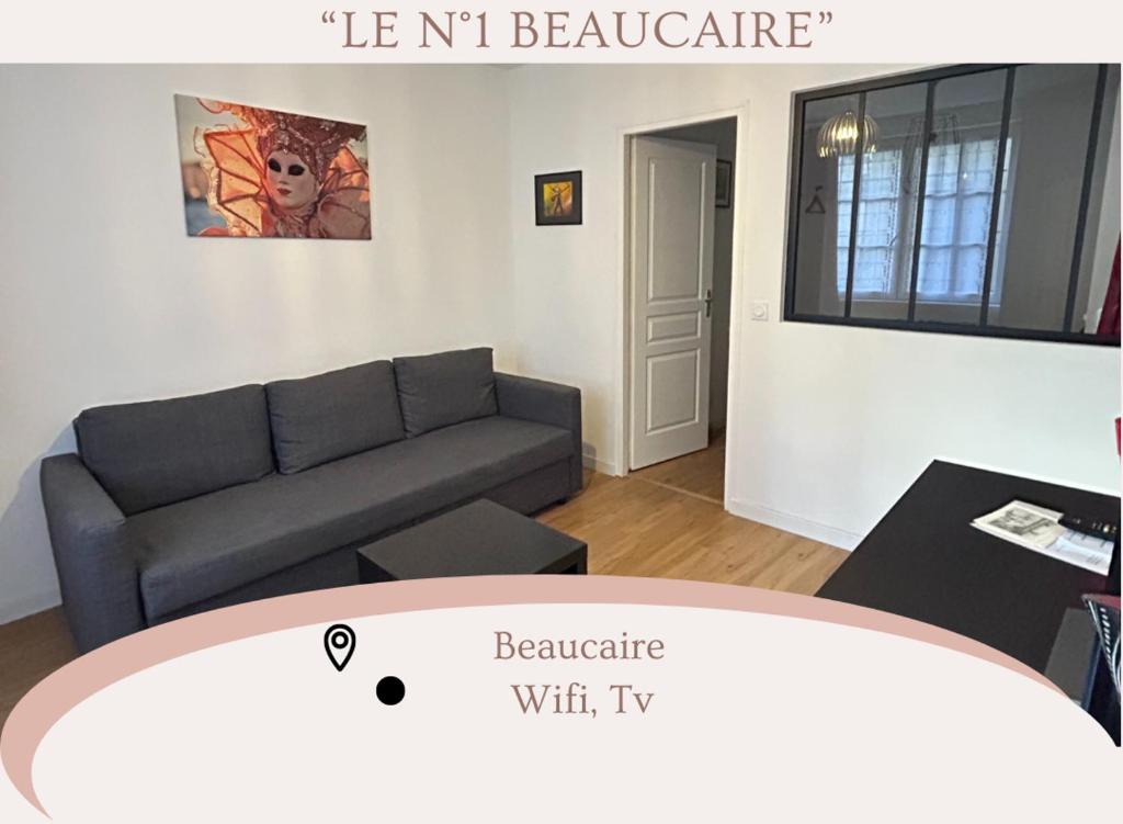 אזור ישיבה ב-"Le N1" Beaucaire centre-ville