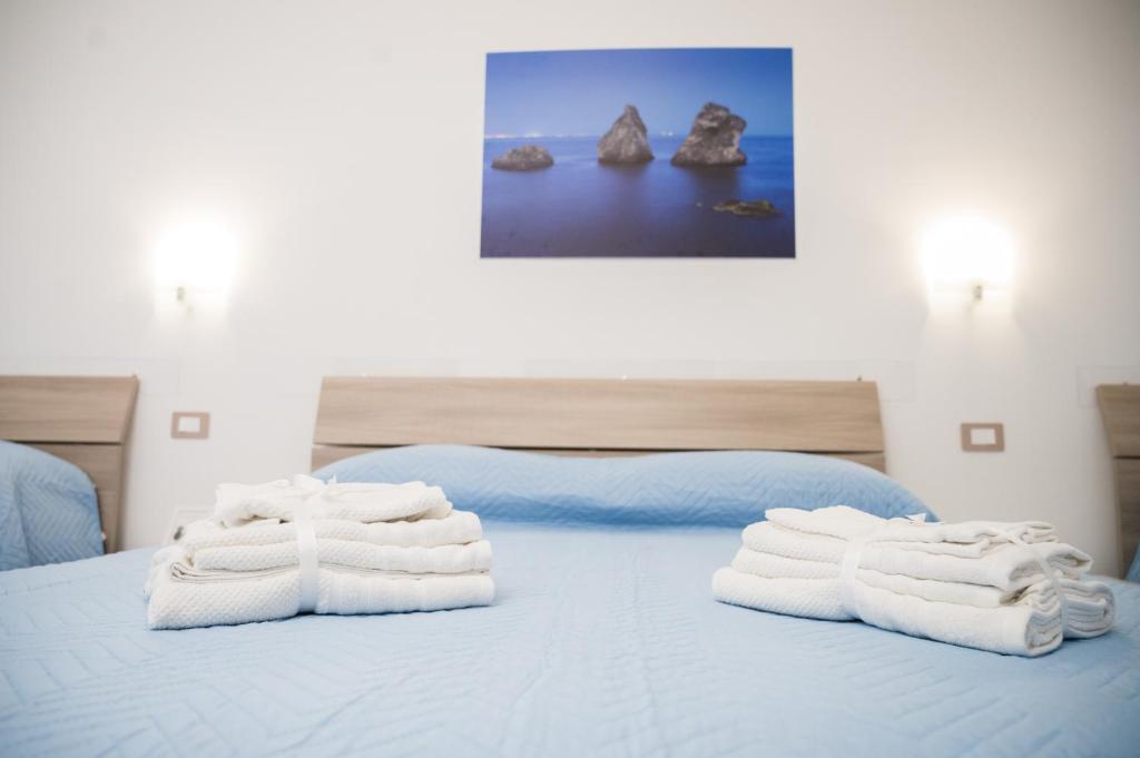 Ένα ή περισσότερα κρεβάτια σε δωμάτιο στο beb I Due Fratelli