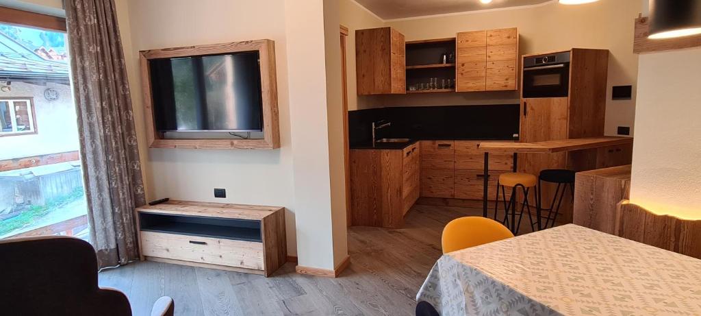 Kuchyň nebo kuchyňský kout v ubytování Appartamenti Home Service