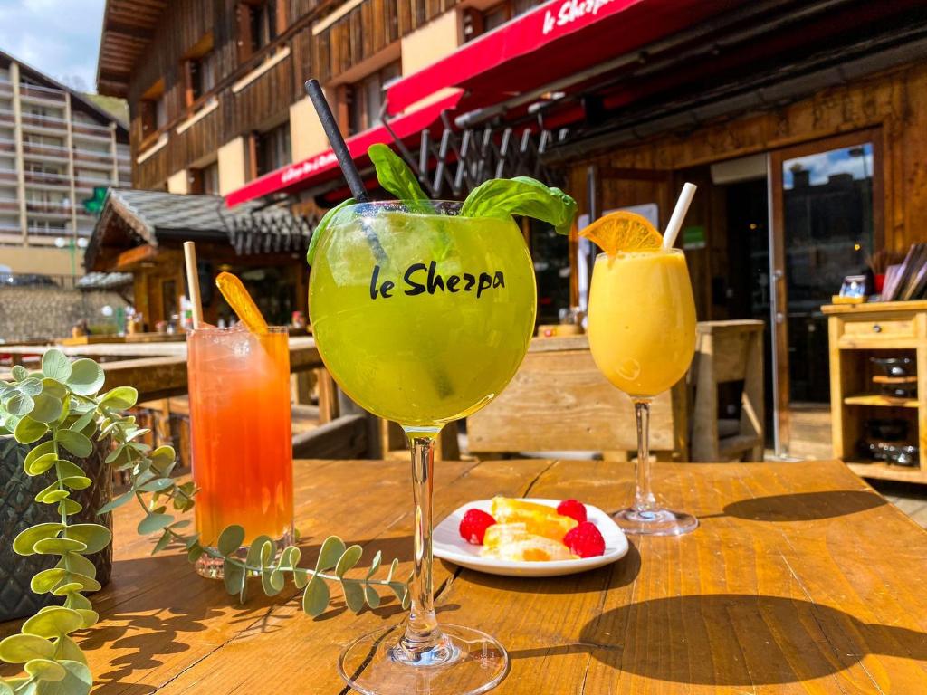 Nápoje v ubytování Hotel le Sherpa