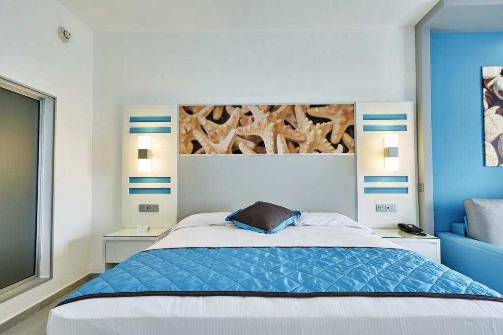 Cama o camas de una habitación en Riu Dunamar - All Inclusive