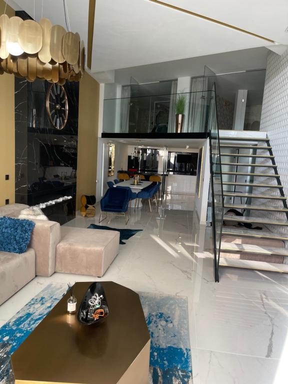 Et opholdsområde på Luxury Apartment Club218