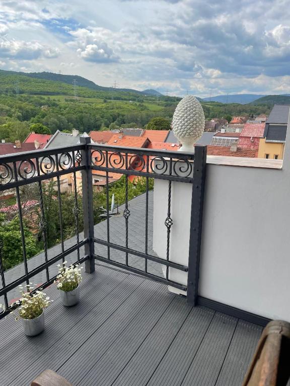 Balkón nebo terasa v ubytování Apartmán