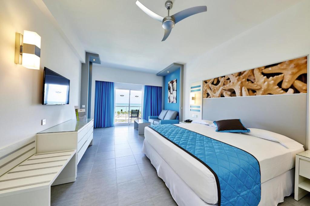 Cama o camas de una habitación en Riu Dunamar - All Inclusive