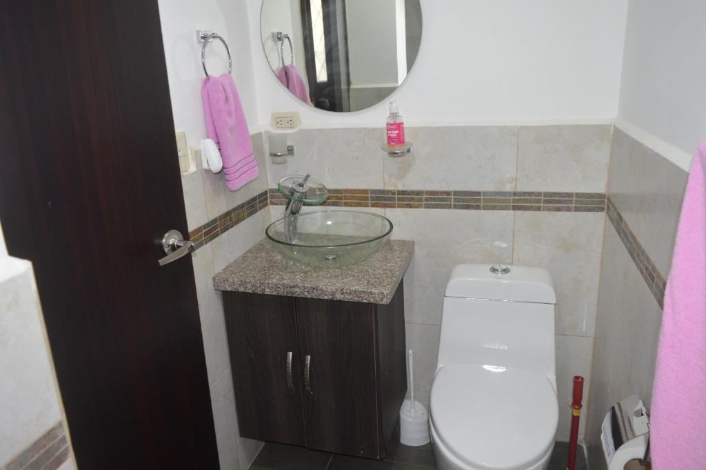 Koupelna v ubytování Departamento de lujo Condominio ADMIRA
