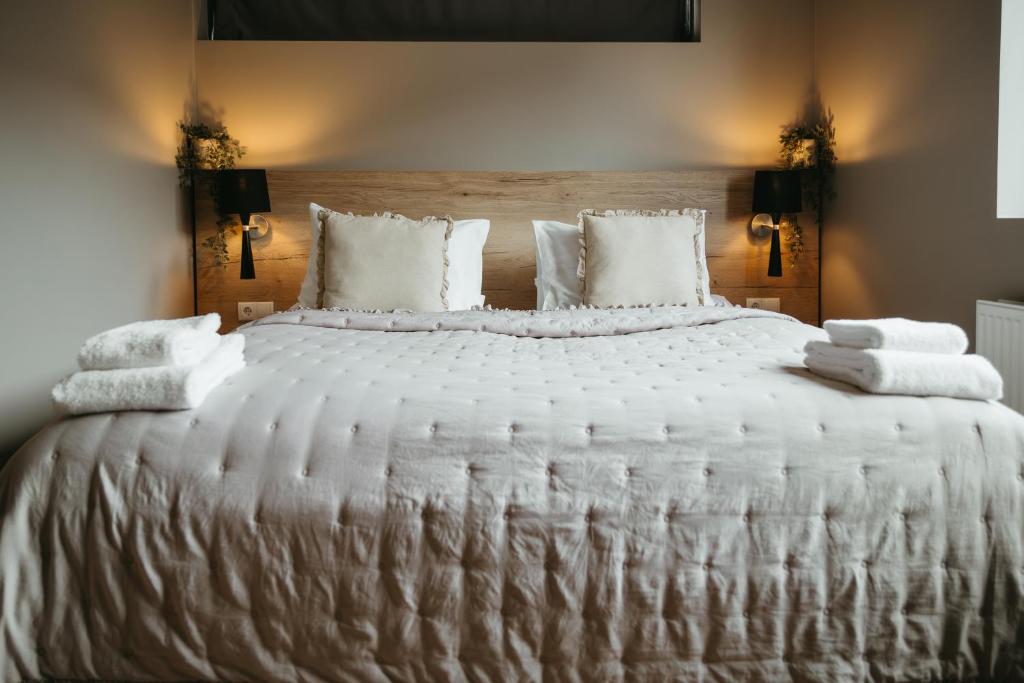 Postel nebo postele na pokoji v ubytování Vík Apartments