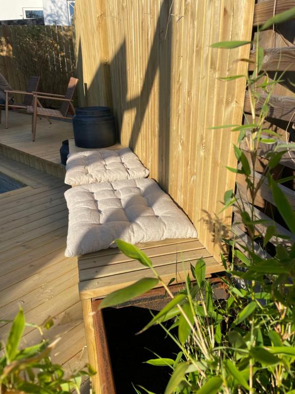 Balkón nebo terasa v ubytování Chambre hotell