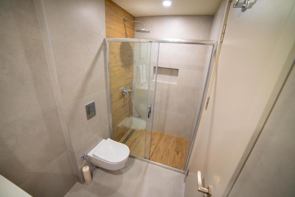 Koupelna v ubytování Bomo Suites