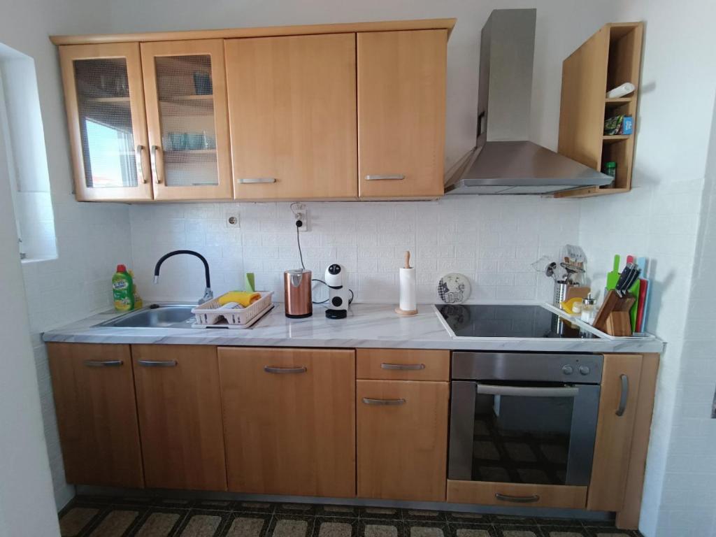 Kuchyňa alebo kuchynka v ubytovaní Apartmani Živković