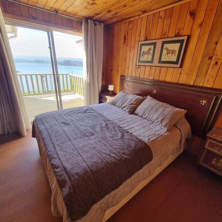 Cama o camas de una habitación en Max & Mar Pichilemu