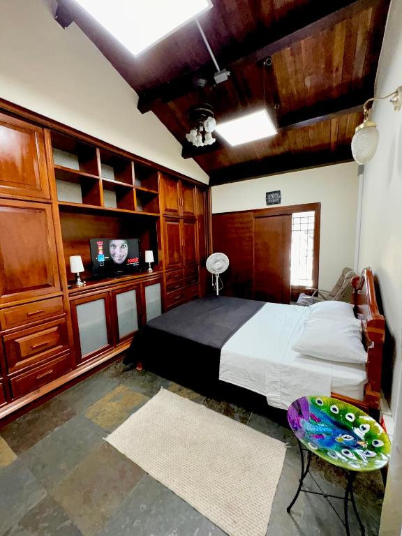 Kuchyň nebo kuchyňský kout v ubytování Ámbar Hostel San Gil