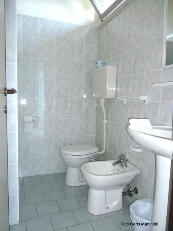 Koupelna v ubytování Hotel Sole Mio