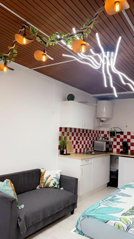 Kuchnia lub aneks kuchenny w obiekcie 213 Ile des pêcheurs, Vue port