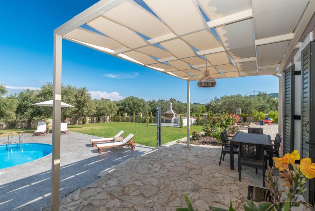 Bazén v ubytování Ariadni Vista Mare Villa by "elite" nebo v jeho okolí